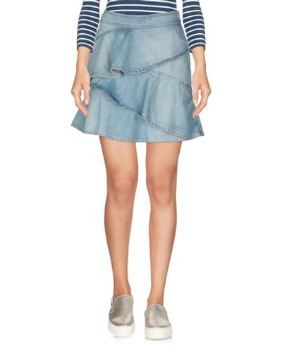 Shop Isabel Marant Étoile Denim Skirts In Blue