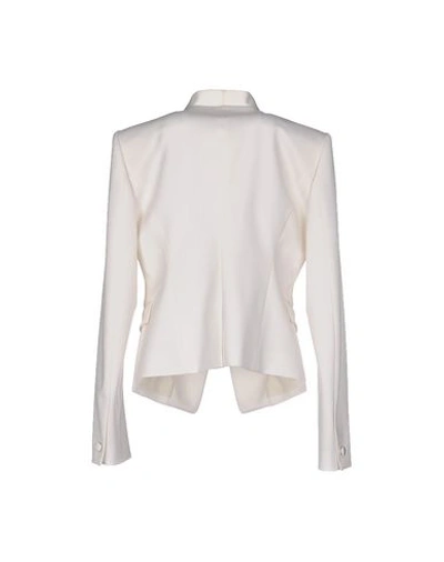 Shop Roberto Cavalli Blazer In Ivory