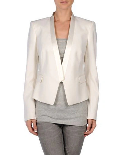 Shop Roberto Cavalli Blazer In Ivory