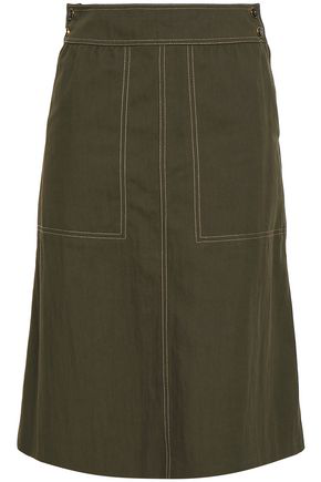 Vanessa Seward Woman Gabardine Skirt Army Green | ModeSens