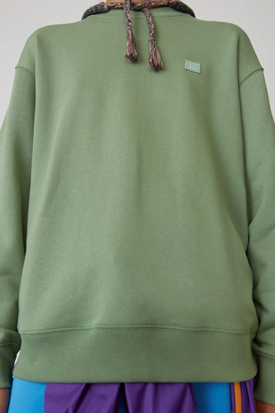 Shop Acne Studios Oversized Sweatshirt Dusty Green