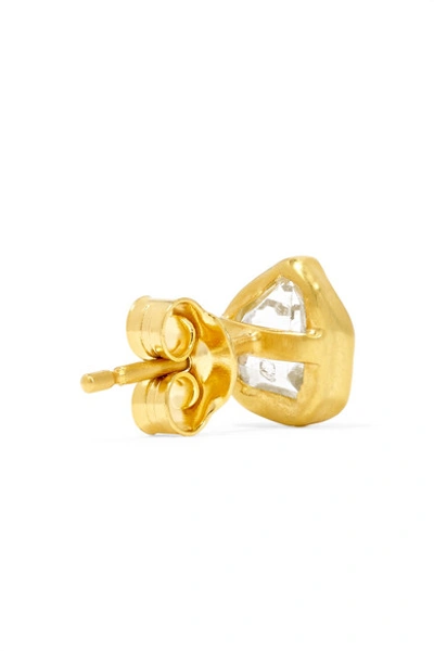 Shop Pippa Small 18-karat Gold Herkimer Diamond Earrings
