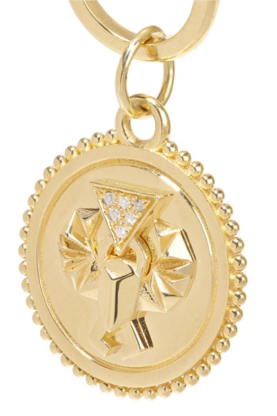 Shop Foundrae Protection 18-karat Gold Diamond Pendant