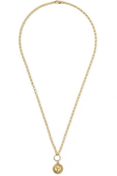 Shop Foundrae Protection 18-karat Gold Diamond Pendant