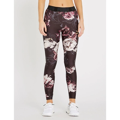 Shop Puma X Kenza Stretch-jersey Leggings In Black