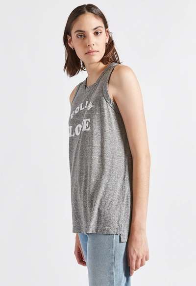 Shop Current Elliott The Muscle Tee In Heather Grey Jersey
