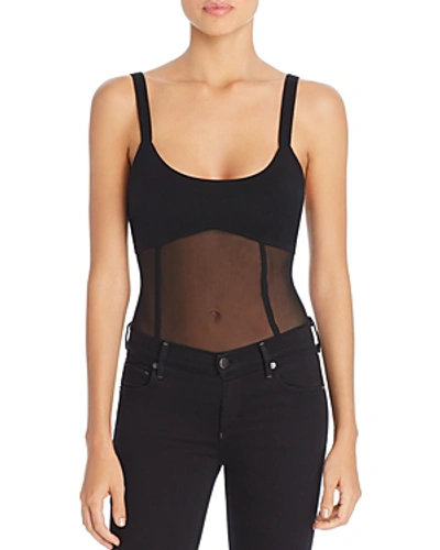 Shop Tiger Mist Valor Sheet Princess-seam Bodysuit In Black