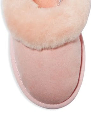 Shop Australia Luxe Collective Dyed Shearling Closed Mule Slippers In Grey
