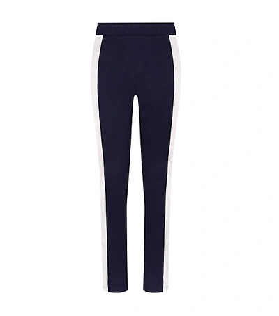 Shop Tory Sport Color-block Track Pants In Tory Navy/snow White