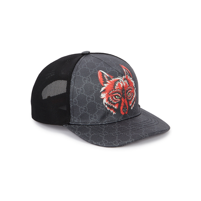 gg supreme baseball hat with wolf