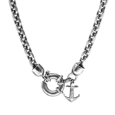 Shop Anchor & Crew Salcombe Voyage Silver Necklace Pendant