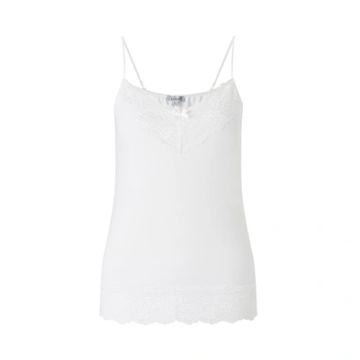 Shop Jigsaw Modal Lace Vest In White