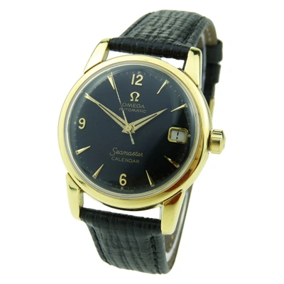 Shop Omega Seamaster Calendar Vintage Gold Plated