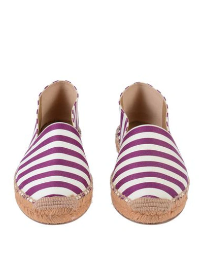 Shop Dolce & Gabbana Espadrilles In Mauve