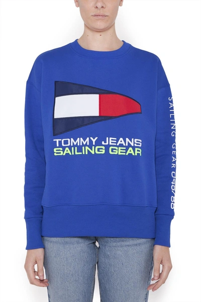 Shop Tommy Jeans Sailing 90s Sweatshirt In Blue