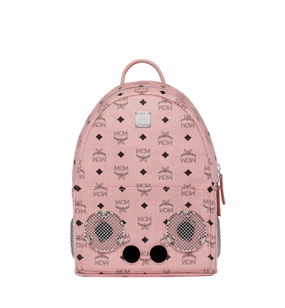 Shop Mcm X Wizpak Backpack In Visetos In Soft Pink
