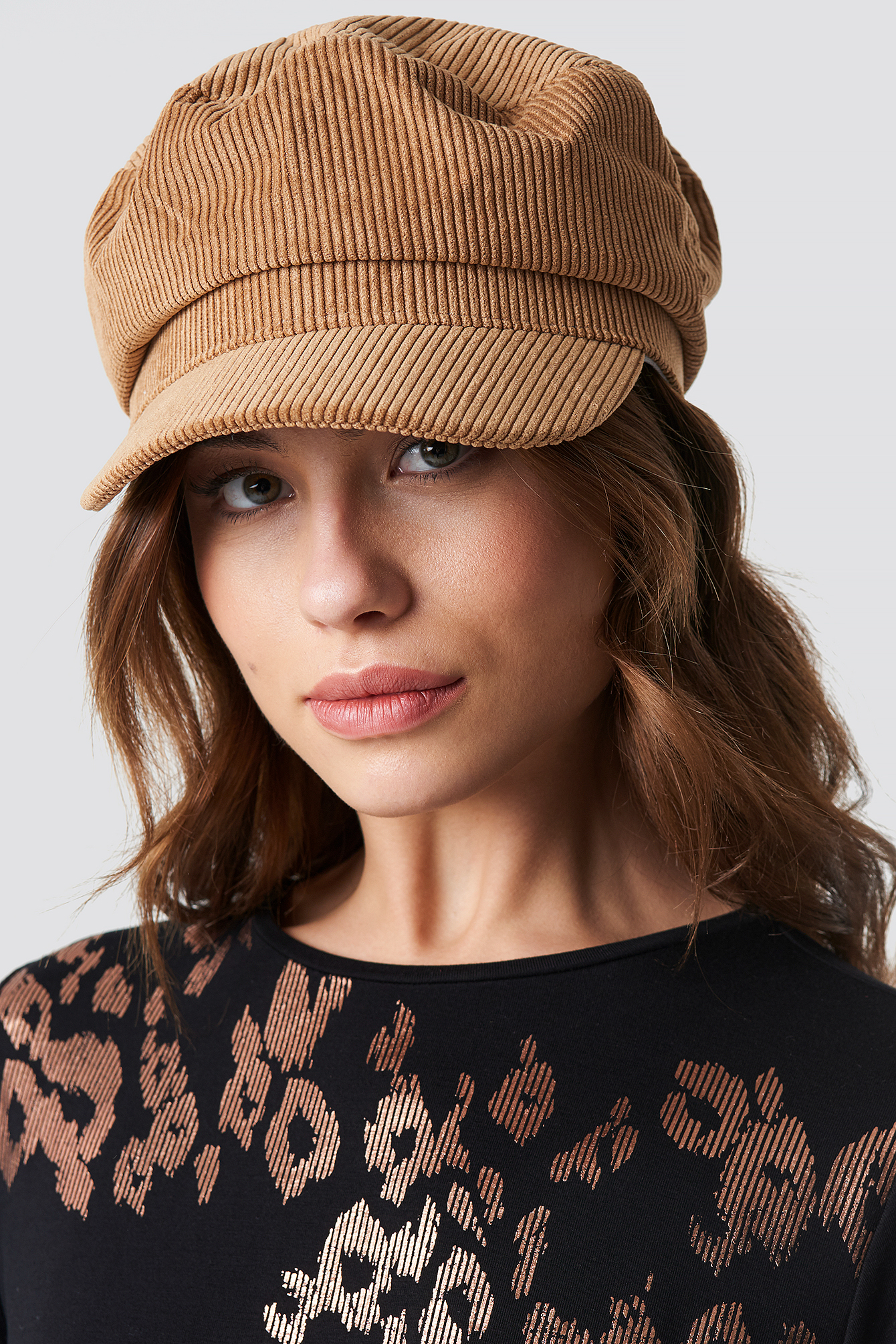 baker boy hat brown