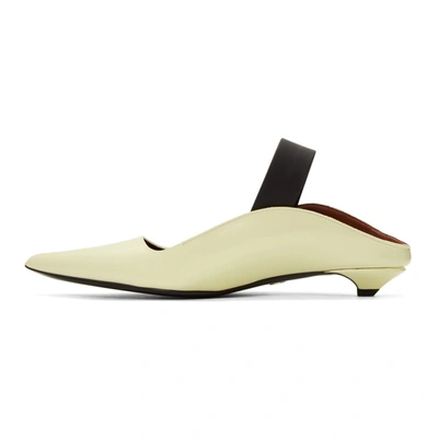 Shop Proenza Schouler Off-white Slingback Wave Heels In 001 White