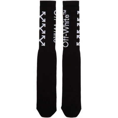 Shop Off-white Black And White Arrows Socks In Black/white