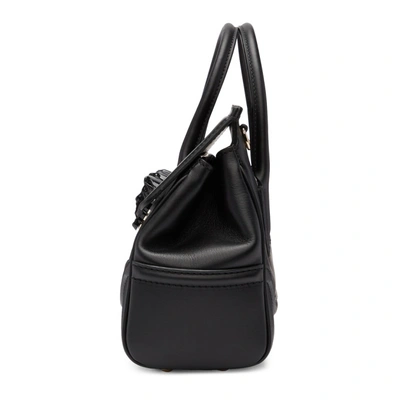 Shop Versace Black Medium Empire Bag In Knjoc Black