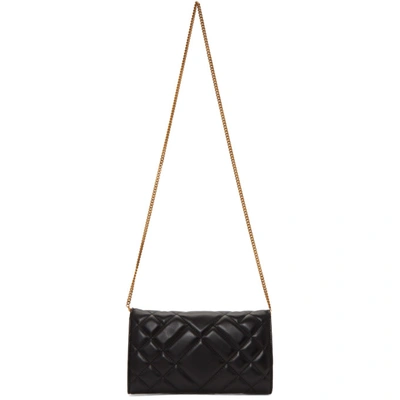 Shop Versace Black Quilted Medusa Tribute Evening Bag In K41ot Black