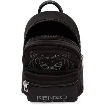 Shop Kenzo Black Limited Edition Holiday Mini Tiger Backpack In 99 Black
