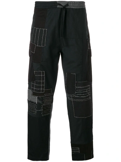 Maharishi Black Wool Boro Cargo Pants Trackpants ModeSens