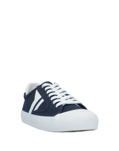 Shop Celine Sneakers In Dark Blue