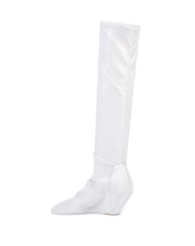 Shop Rick Owens Boots In Ivory