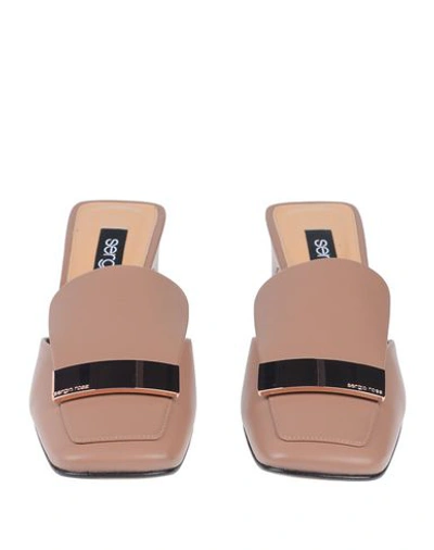 Sergio Rossi Woman Mules & Clogs Light Brown Size 5 Soft Leather In Light Brown