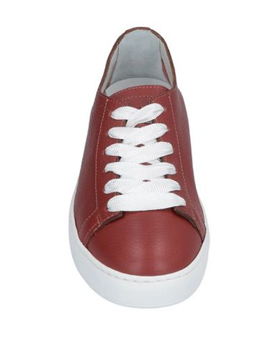 Santoni Sneakers In Brown
