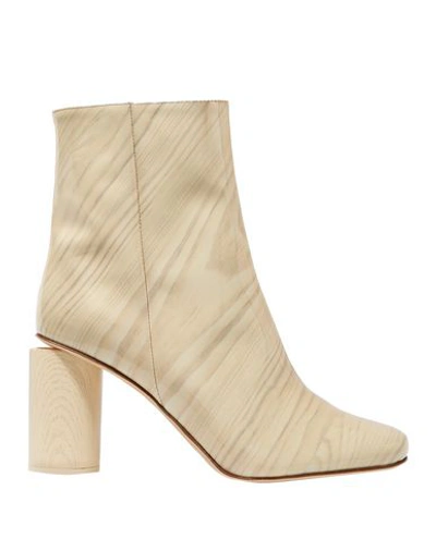 Shop Acne Studios Ankle Boots In Beige