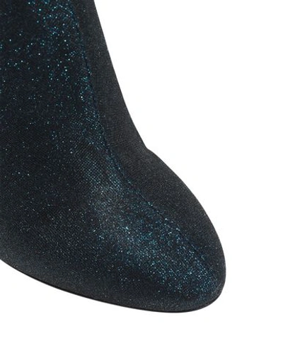 Charlotte Olympia Ankle Boots In Dark Blue