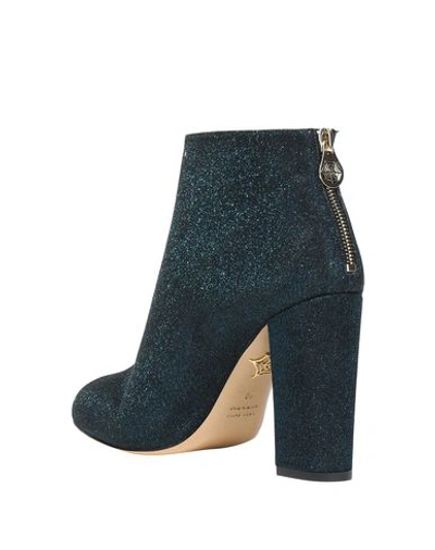 Shop Charlotte Olympia Ankle Boots In Dark Blue