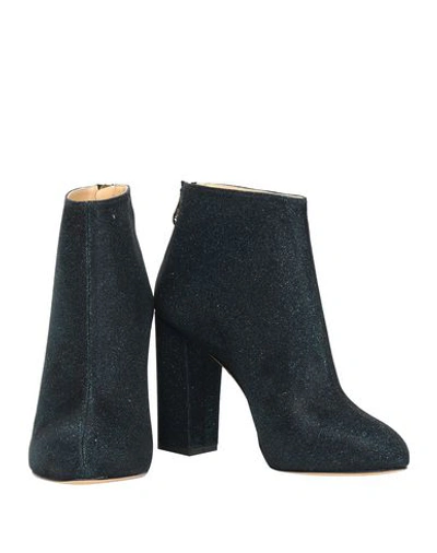 Charlotte Olympia Ankle Boots In Dark Blue