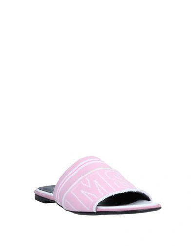 Shop Msgm Sandals In Pink