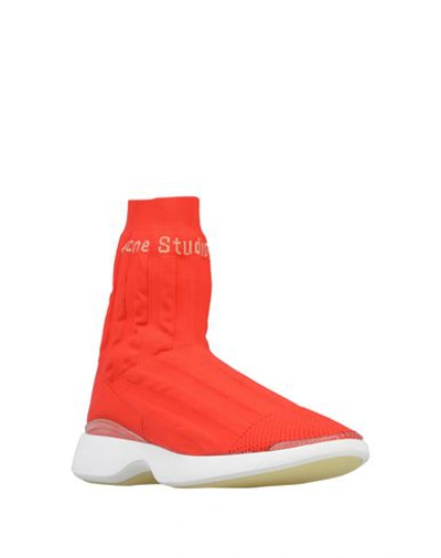 Shop Acne Studios Sneakers In Red