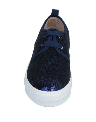 Shop Atos Lombardini Sneakers In Dark Blue