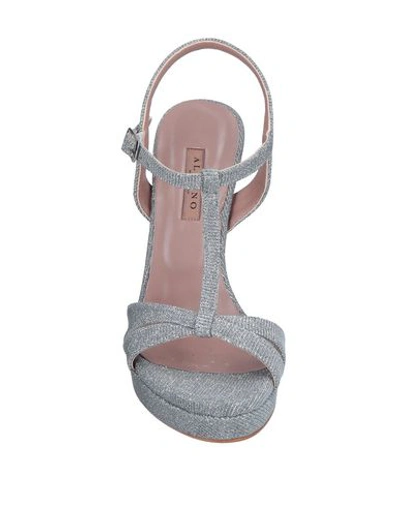 Shop Albano Sandals In Grey