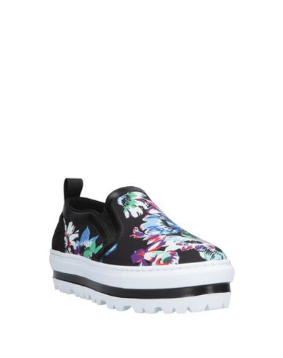 Shop Msgm Sneakers In Black