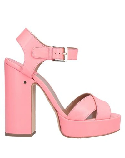 Shop Laurence Dacade Woman Sandals Pink Size 10 Soft Leather
