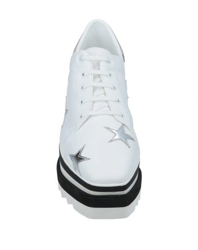 Shop Stella Mccartney Woman Sneakers White Size 8 Textile Fibers