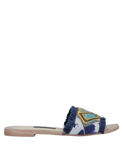 Shop Meher Kakalia Sandals In Blue