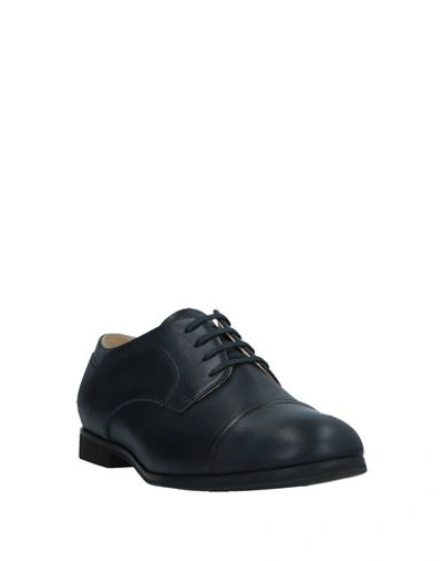 Shop Jil Sander Laced Shoes In Dark Blue