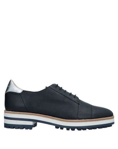 Shop Jil Sander Lace-up Shoes In Dark Blue