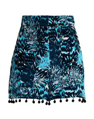 Shop Matthew Williamson Shorts & Bermuda Shorts In Turquoise