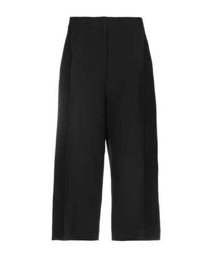 Shop Fendi Cropped Pants & Culottes In Black