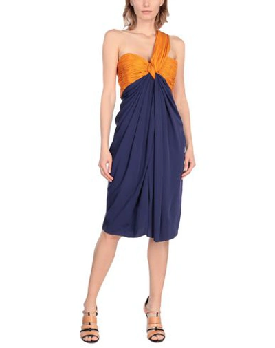 Shop Vionnet Short Dress In Orange