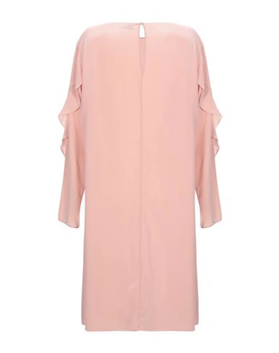 Shop Aglini Short Dresses In Pastel Pink