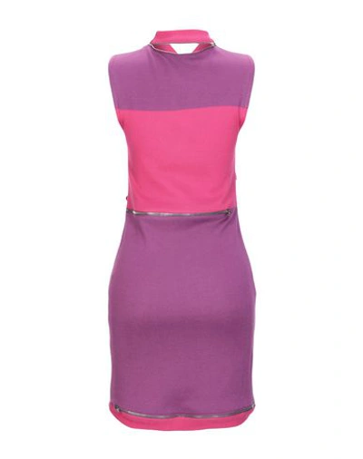 Shop Jeremy Scott Short Dress In Purple
